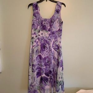 Purple floral dress